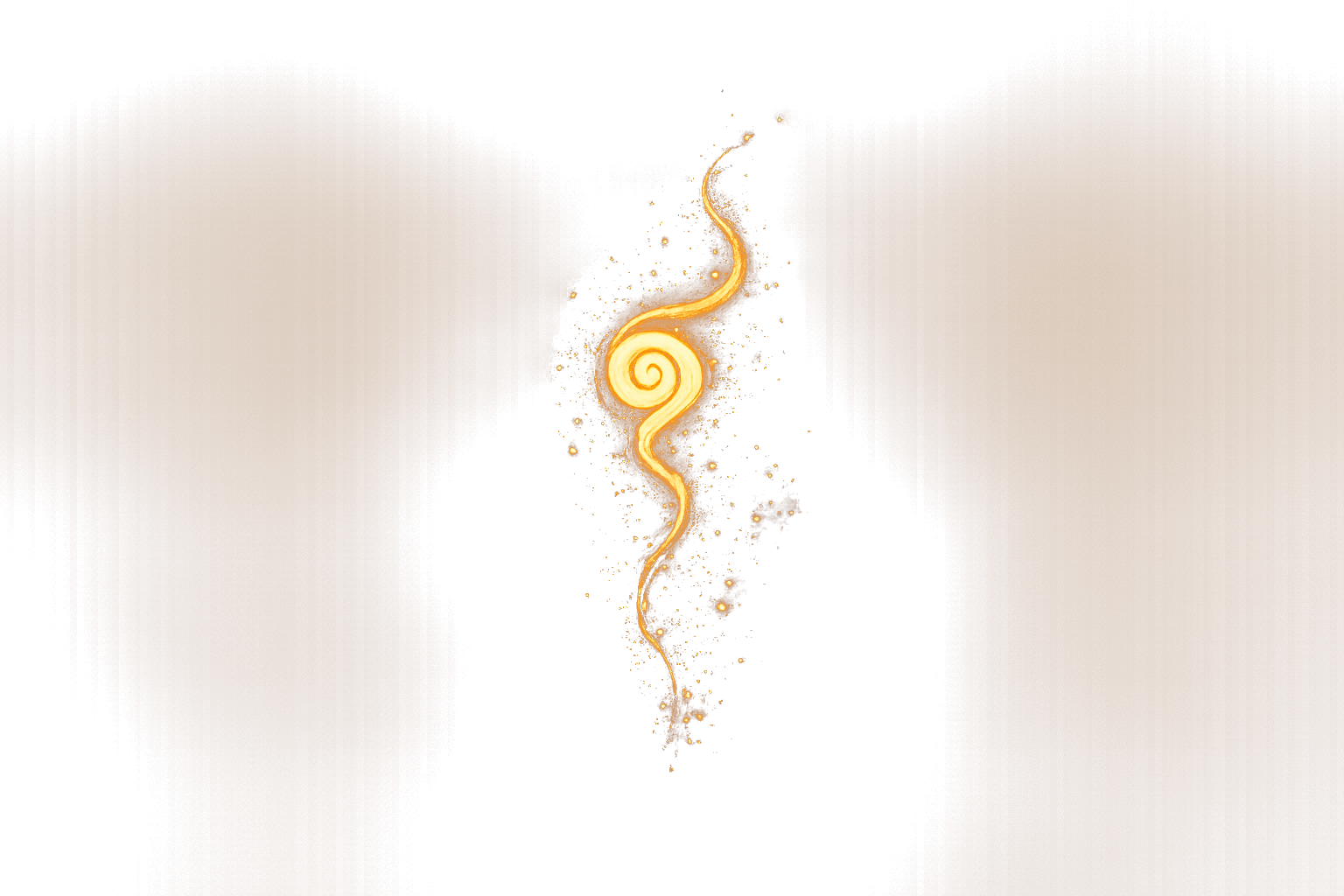 A small light drifting through the cottage